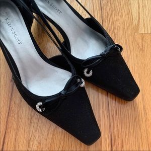 Karen Scott Black Kitten Heels